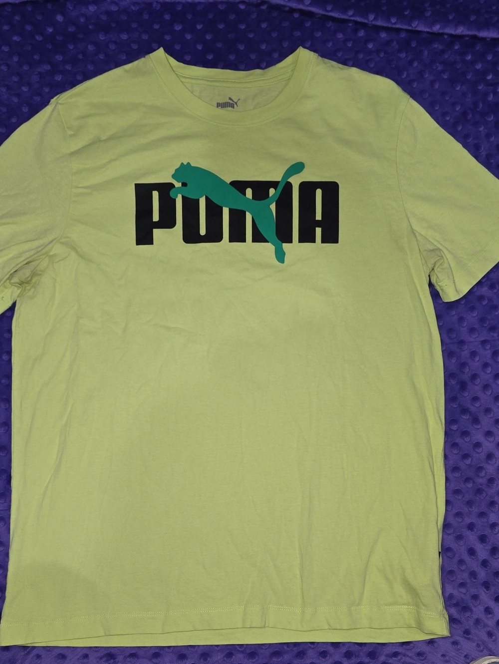 Lime PUMA Mens Tee